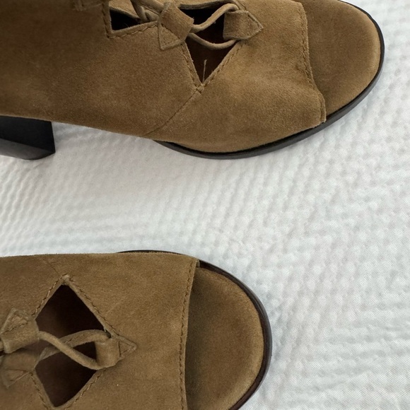 Frye Brown Lace-Up Heeled Boots Cottagecore Dark Academia Music Festival - Picture 3 of 10